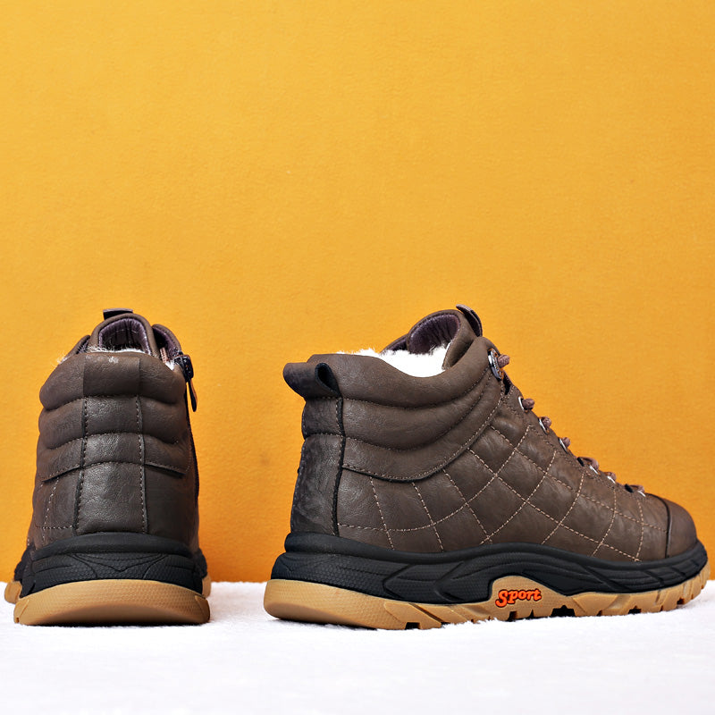 Winter Velvet Zipper Warm Shoes