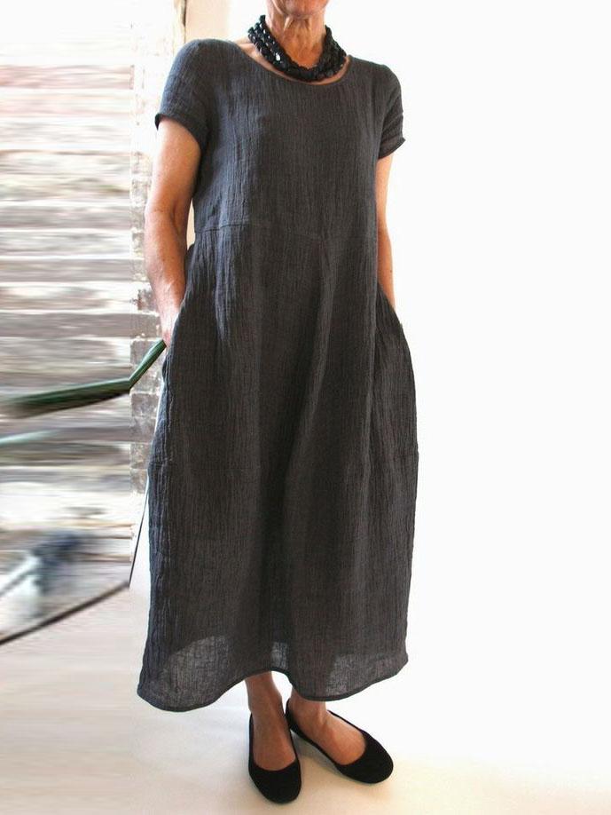 Shift Casual Crew Neck Dresses