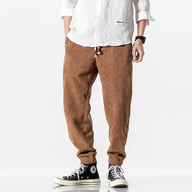 Retro Corduroy Casual Pants
