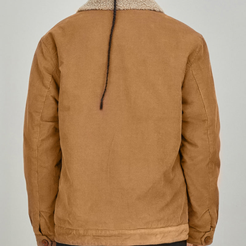 Corduroy Lamb Wool Jacket