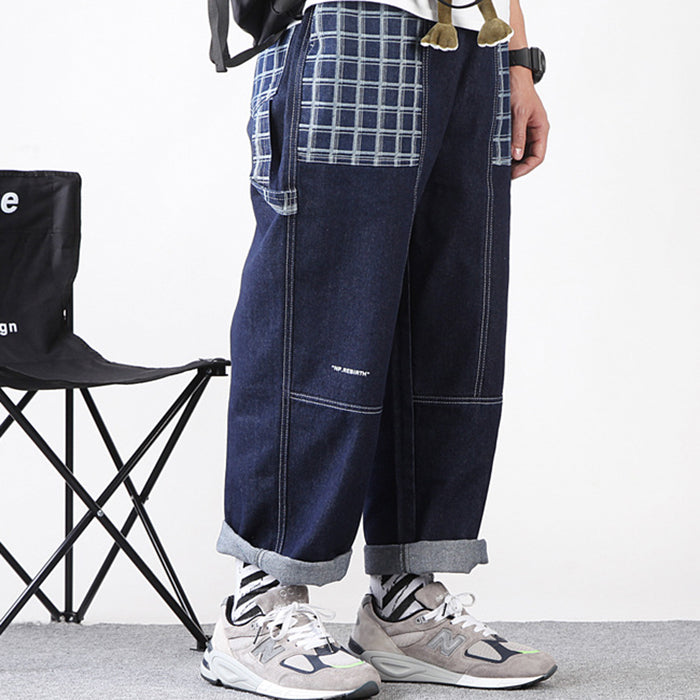 Men's Loose Wide Leg Overalls