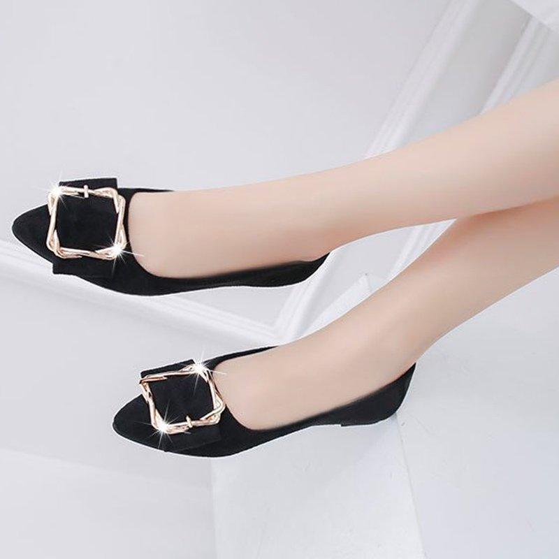 Daily Suede Pointed Toe Elegant Flats