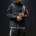 Wind-proof Hooded Pullover Hip Hop Loose Jacket