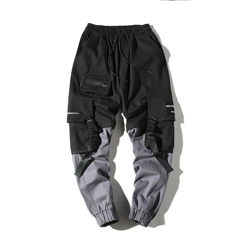 Loose Multi-pocket Drawstring Pants