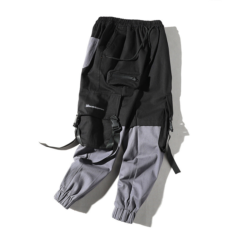 Loose Multi-pocket Drawstring Pants