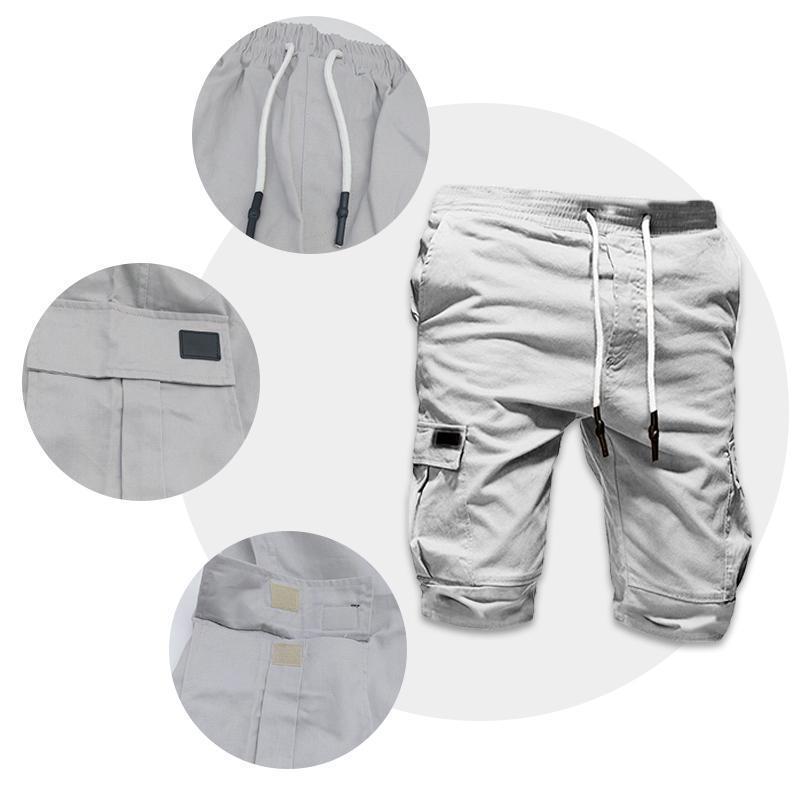 Mens Summer Loose Drawstring Casual Shorts