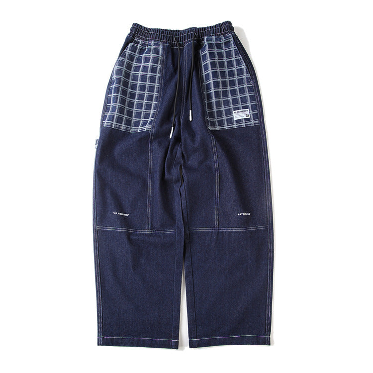 Men's Loose Wide Leg Overalls