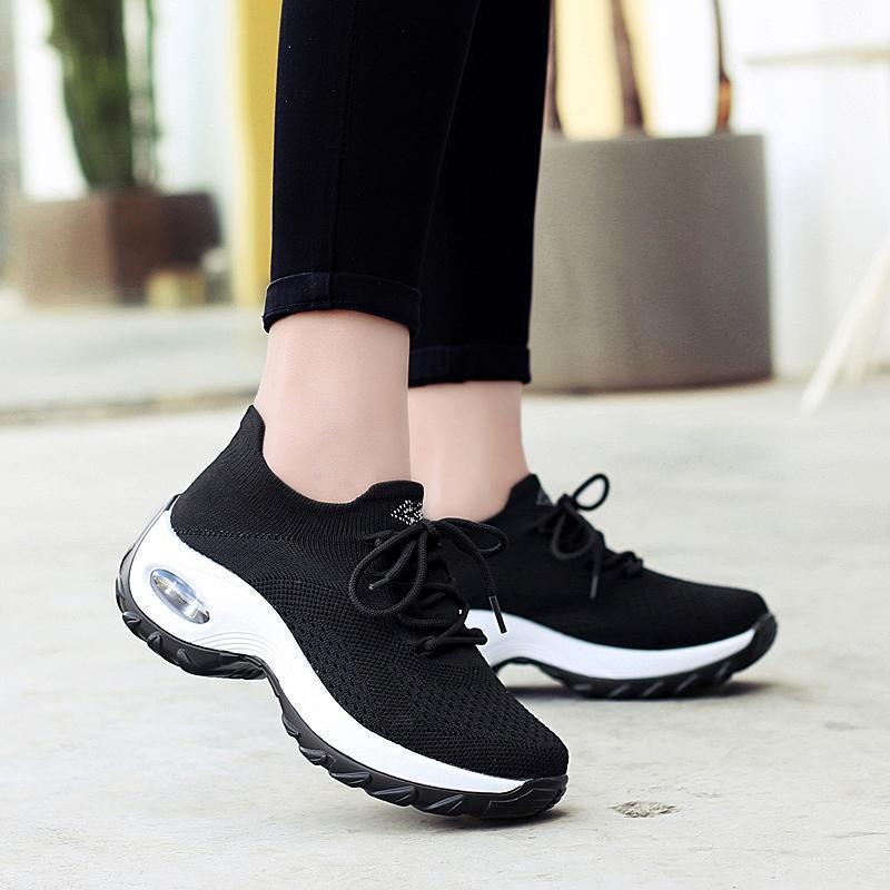 Women's Flying Woven Breathable Comfortable Sneakers