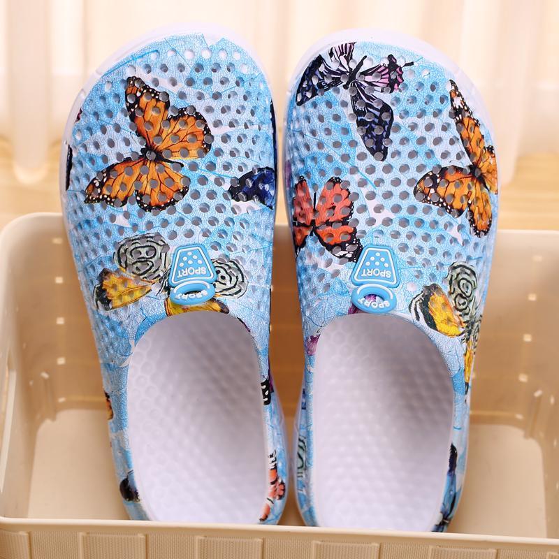 Women's Casual Garden Patten Print Hole Sandals & Slippers