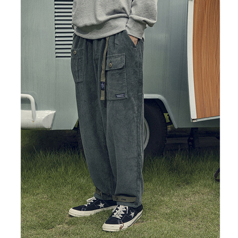 Japanese Retro Corduroy Overalls