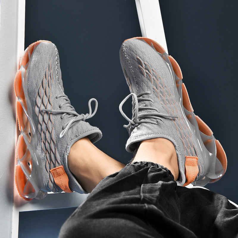 Blade High Elastic Flying Weave Sneakers