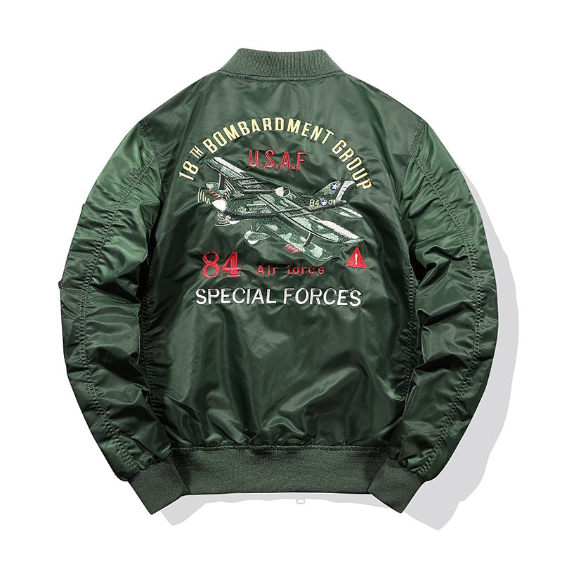 Pilot Embroidered Baseball Jacket