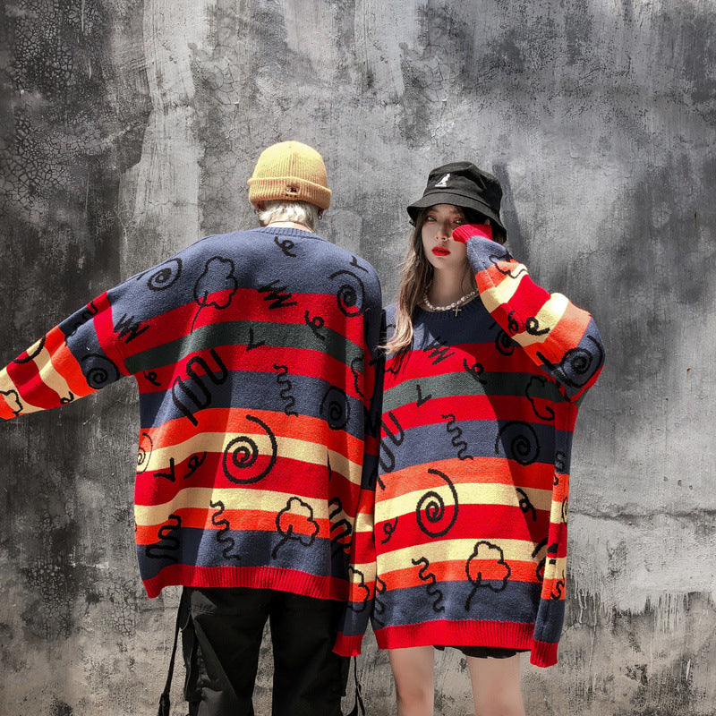 Striped Couple Sweater