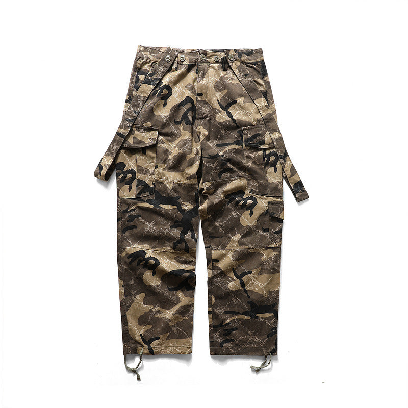 Cargo Loose Camouflage Overalls