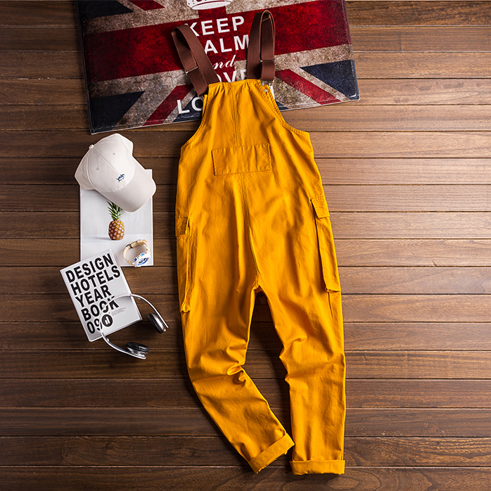 Retro Casual Multi-Pocket Jumpsuits