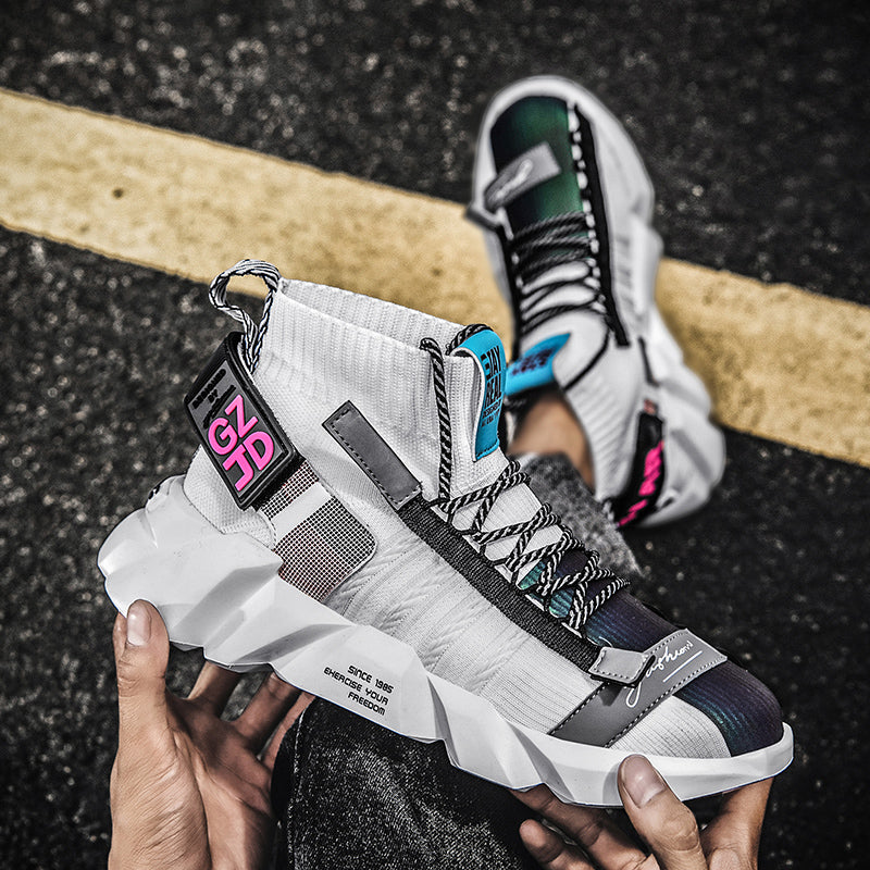 Outdoor High-Top Socks Sneakers
