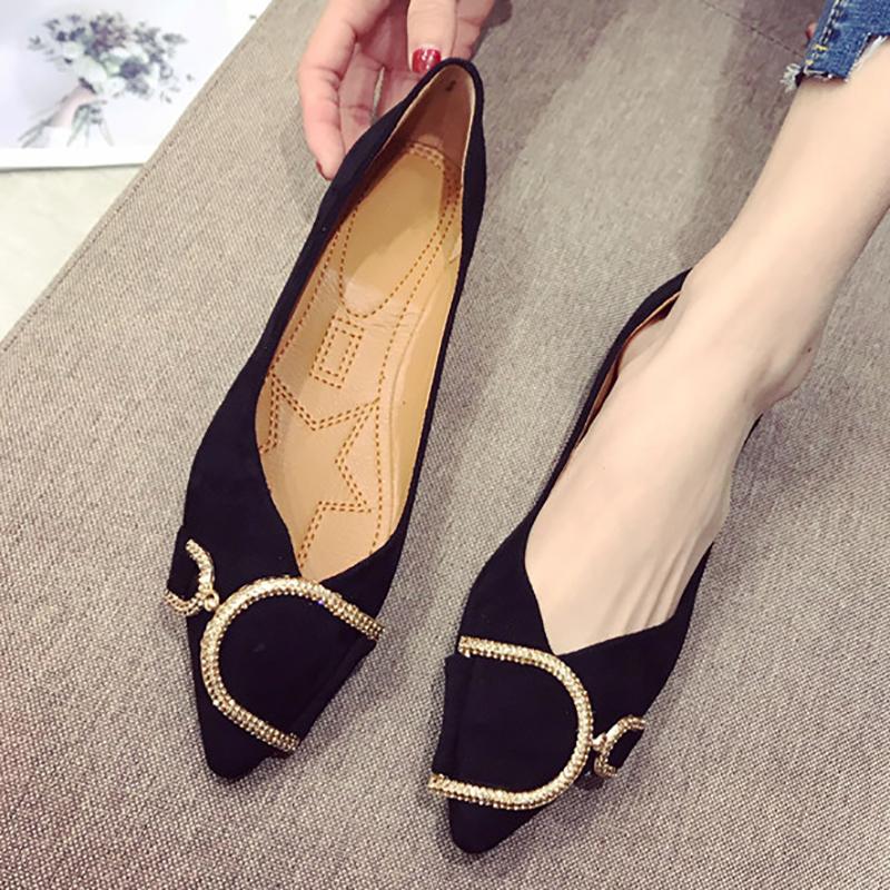 Flat Heel Pointed Toe Daily Flats