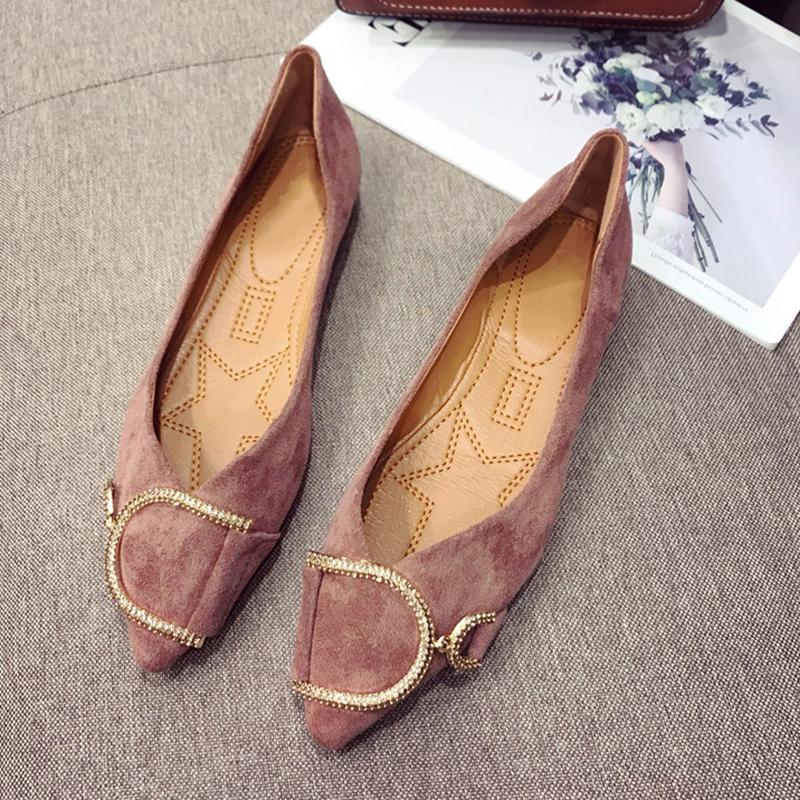 Flat Heel Pointed Toe Daily Flats