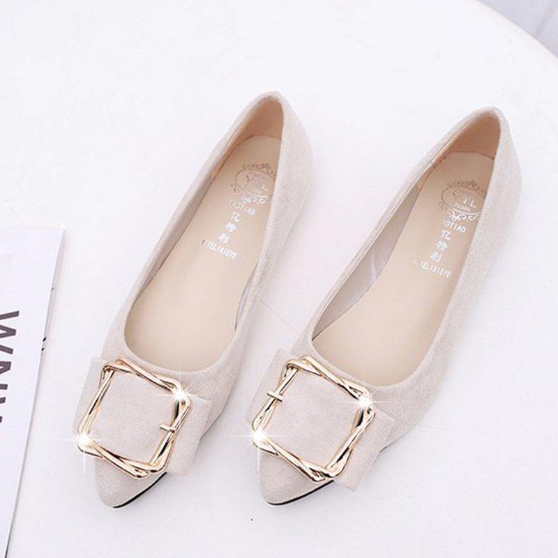 Daily Suede Pointed Toe Elegant Flats