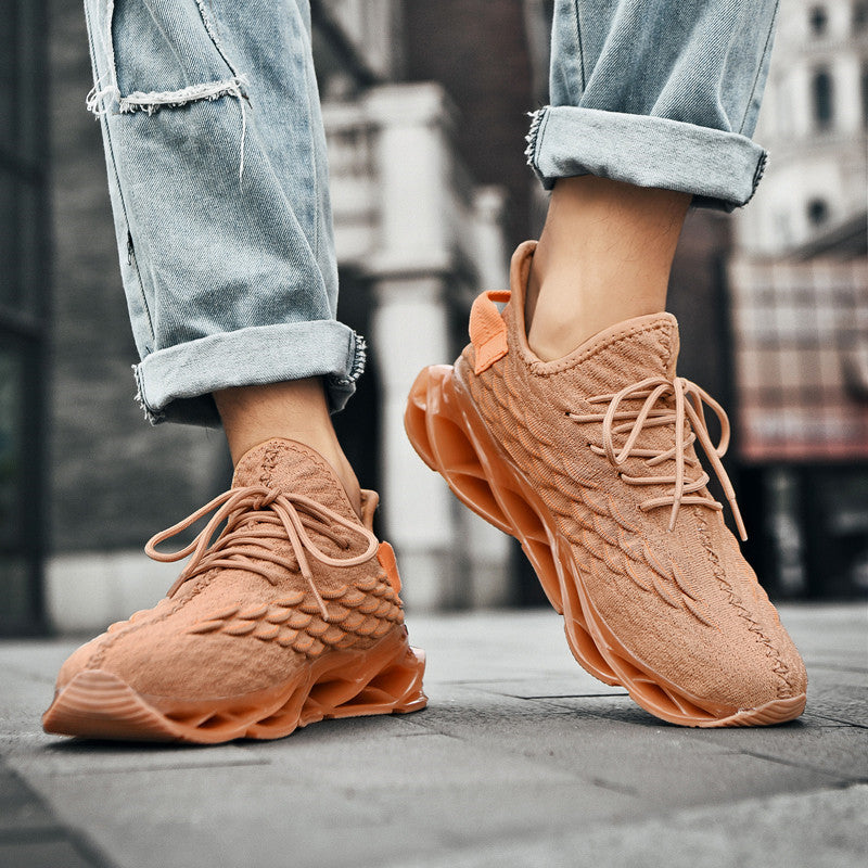Blade High Elastic Flying Weave Sneakers