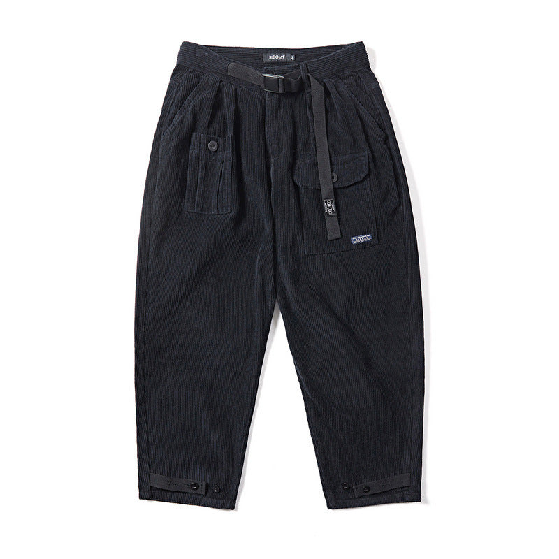 Japanese Retro Corduroy Overalls