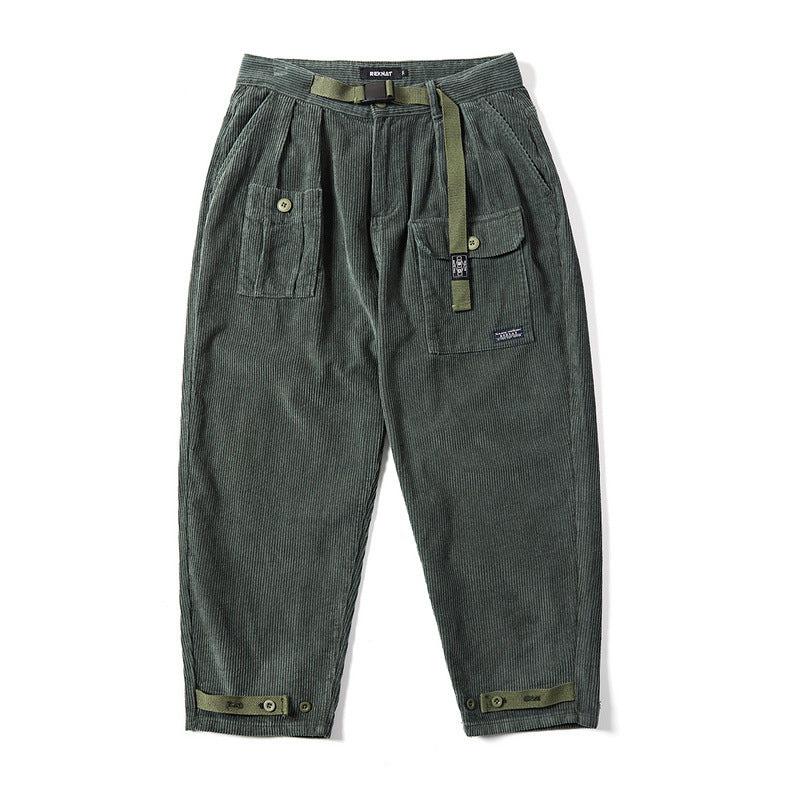 Japanese Retro Corduroy Overalls