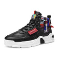 Graffiti Platform Lace-up Men Shoes