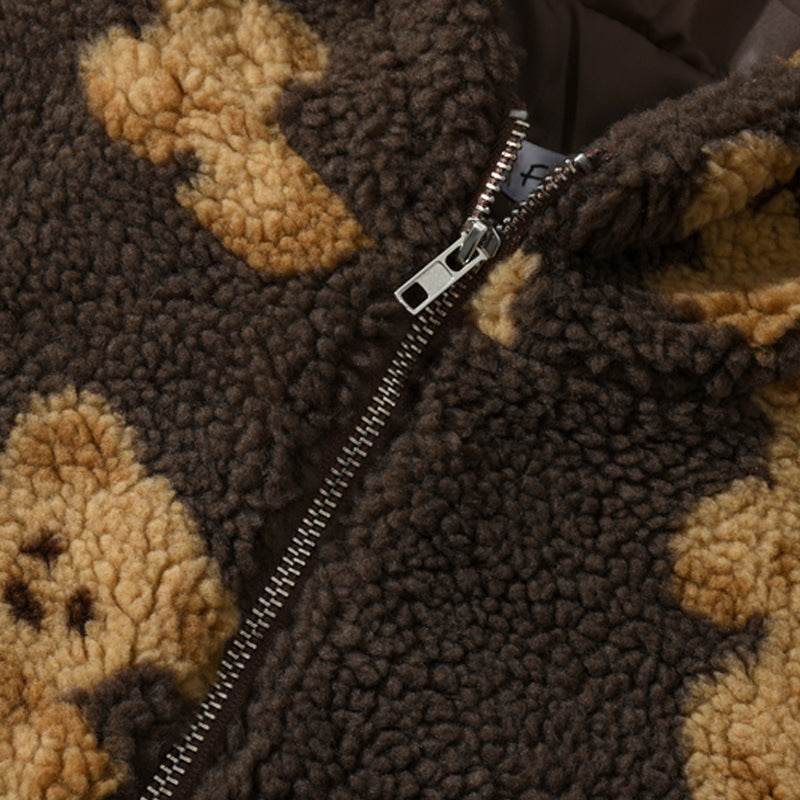 Japanese Vintage Bear Hooded Sweater