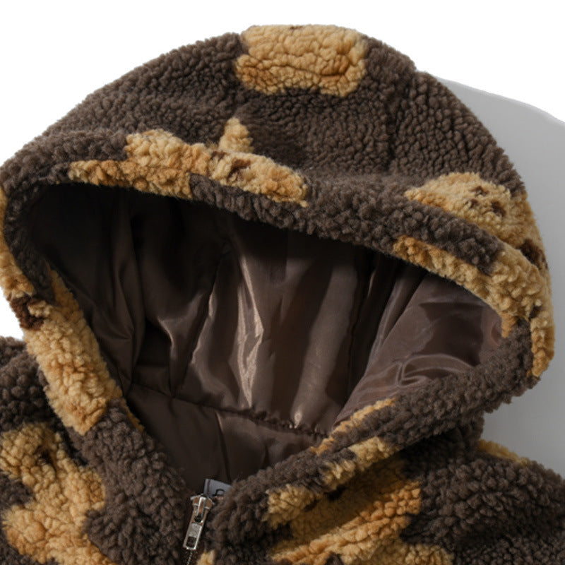 Japanese Vintage Bear Hooded Sweater