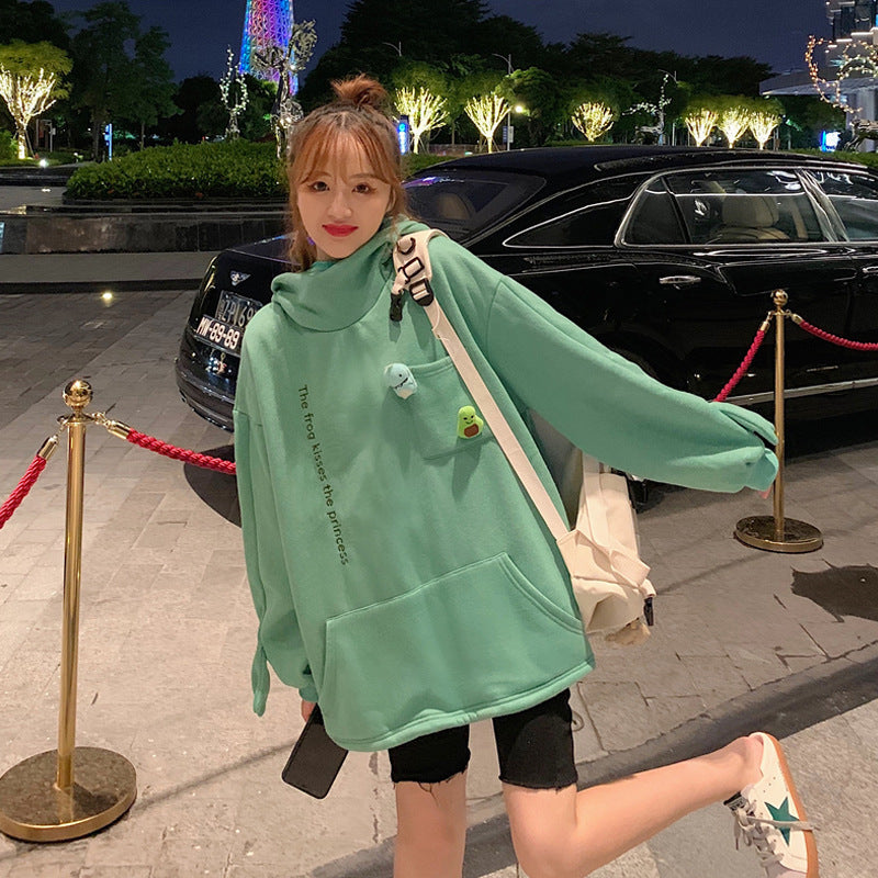 Girlfriend Couple  Frog Pullover Hoodie