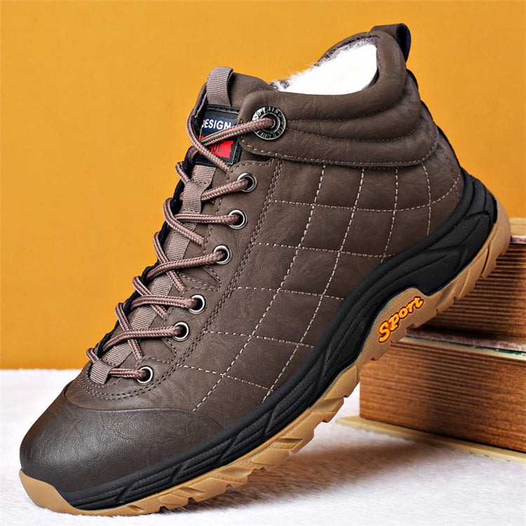 Winter Velvet Zipper Warm Shoes