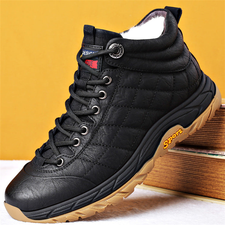 Winter Velvet Zipper Warm Shoes
