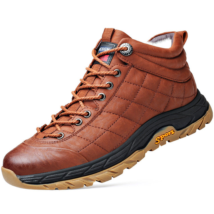 Winter Velvet Zipper Warm Shoes