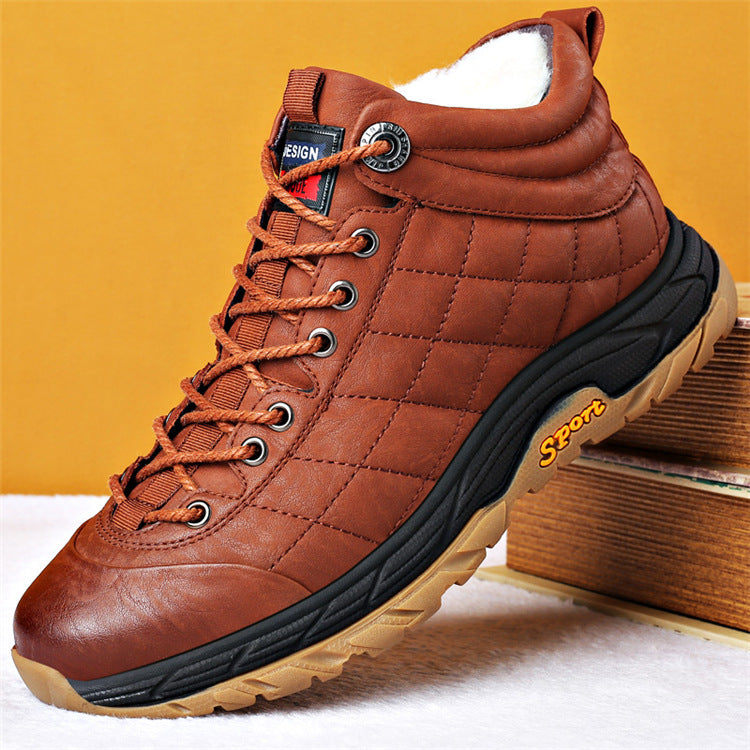 Winter Velvet Zipper Warm Shoes
