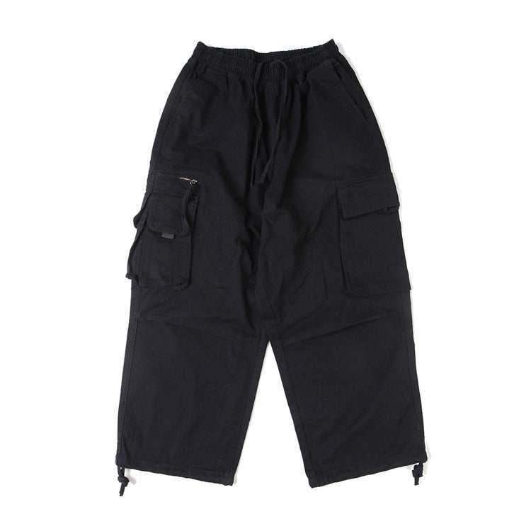Japanese Loose Drawstring Overalls