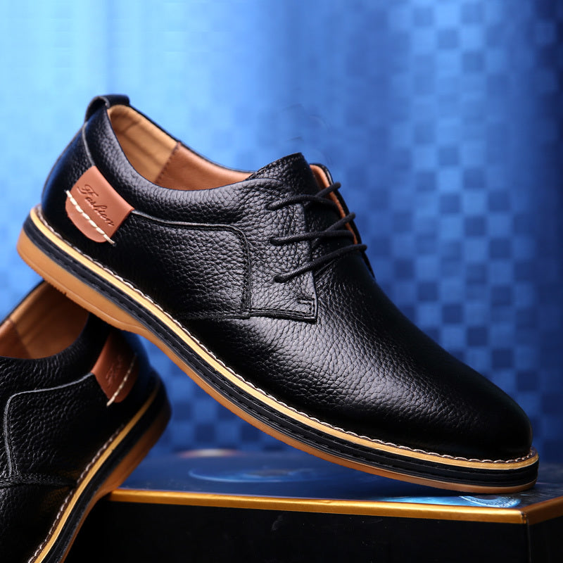 Vintage Business Casual Leather Shoes