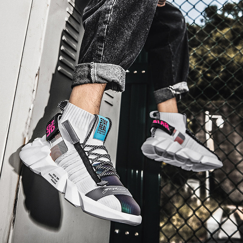 Outdoor High-Top Socks Sneakers