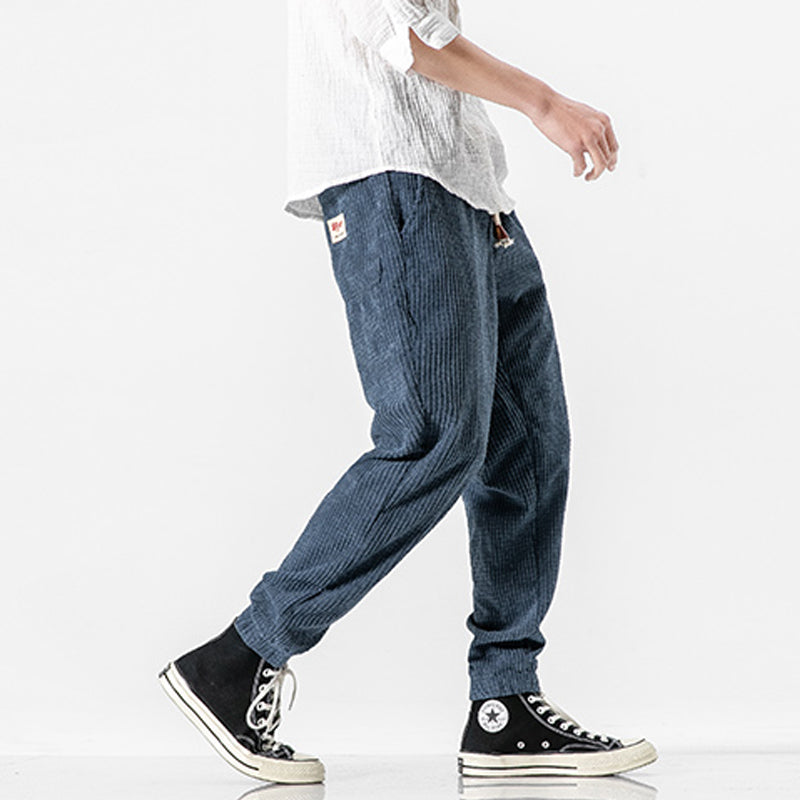 Retro Corduroy Casual Pants