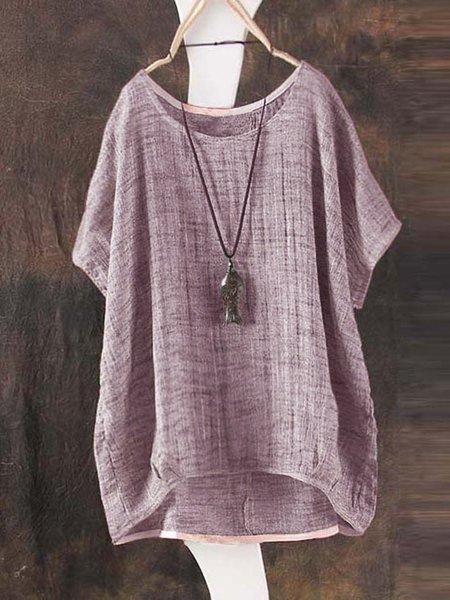 Short Sleeve Bamboo Fiber Summer T-Shirt