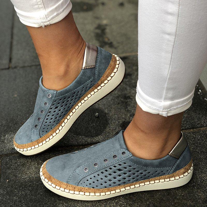 Women Casual Summer Slip On Hollow-Out Sneakers