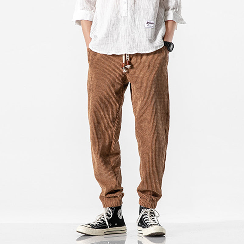 Retro Corduroy Casual Pants