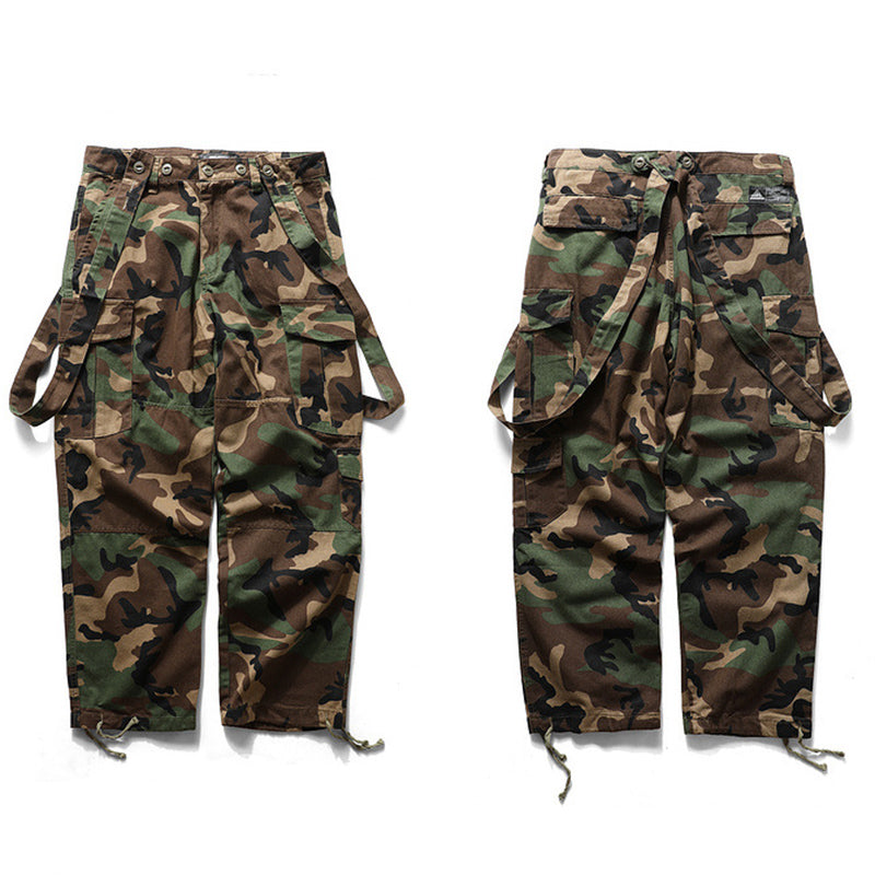 Cargo Loose Camouflage Overalls
