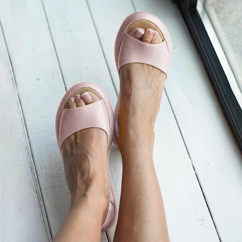 Faux Leather Sandals