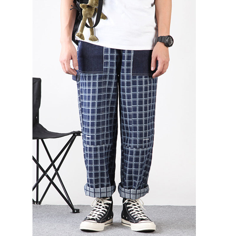 Men's Loose Wide Leg Overalls