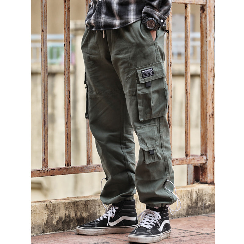 Japanese Big Pocket Straight Loose Overalls