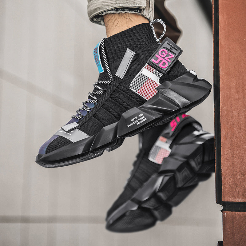 Outdoor High-Top Socks Sneakers