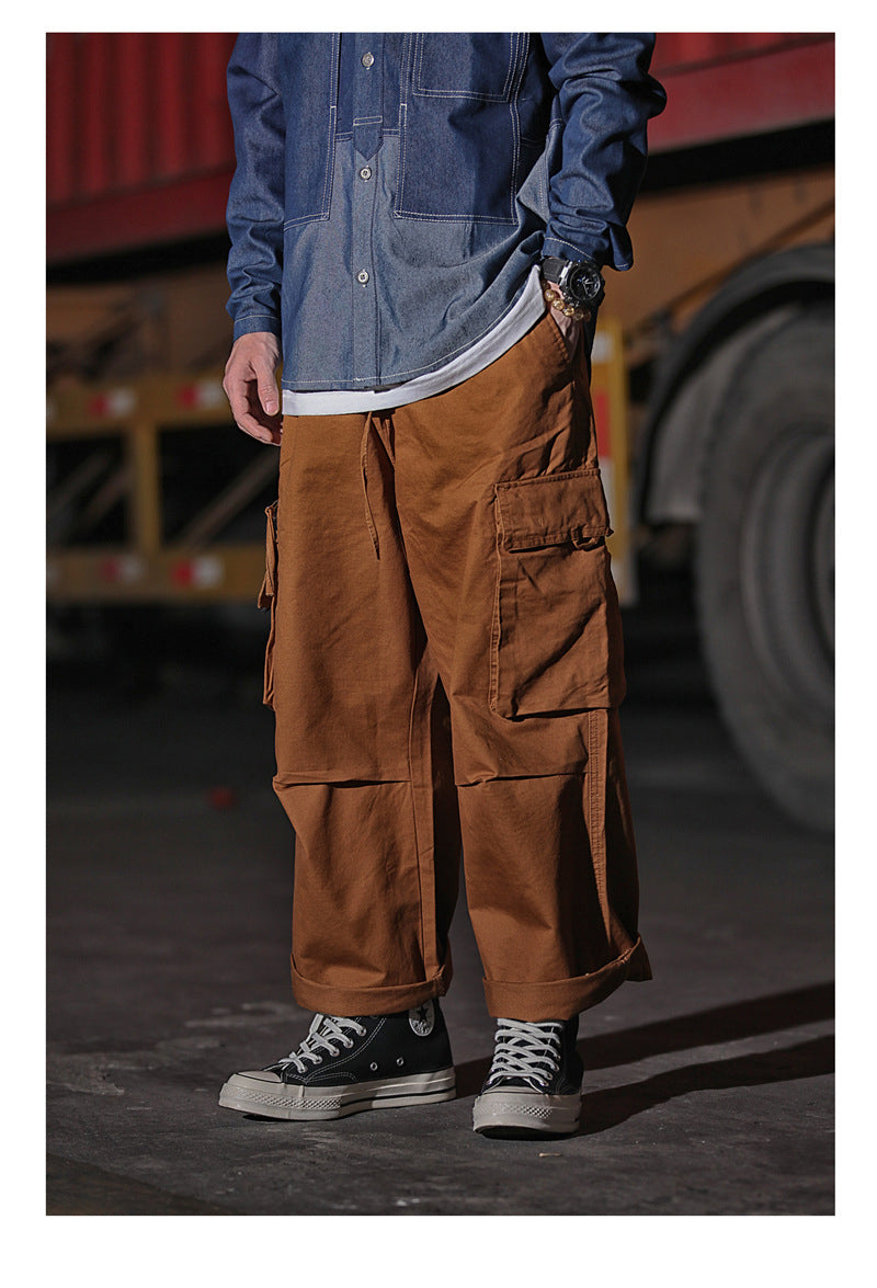 Japanese Loose Drawstring Overalls