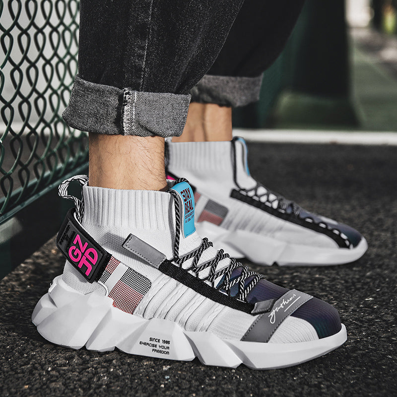 Outdoor High-Top Socks Sneakers