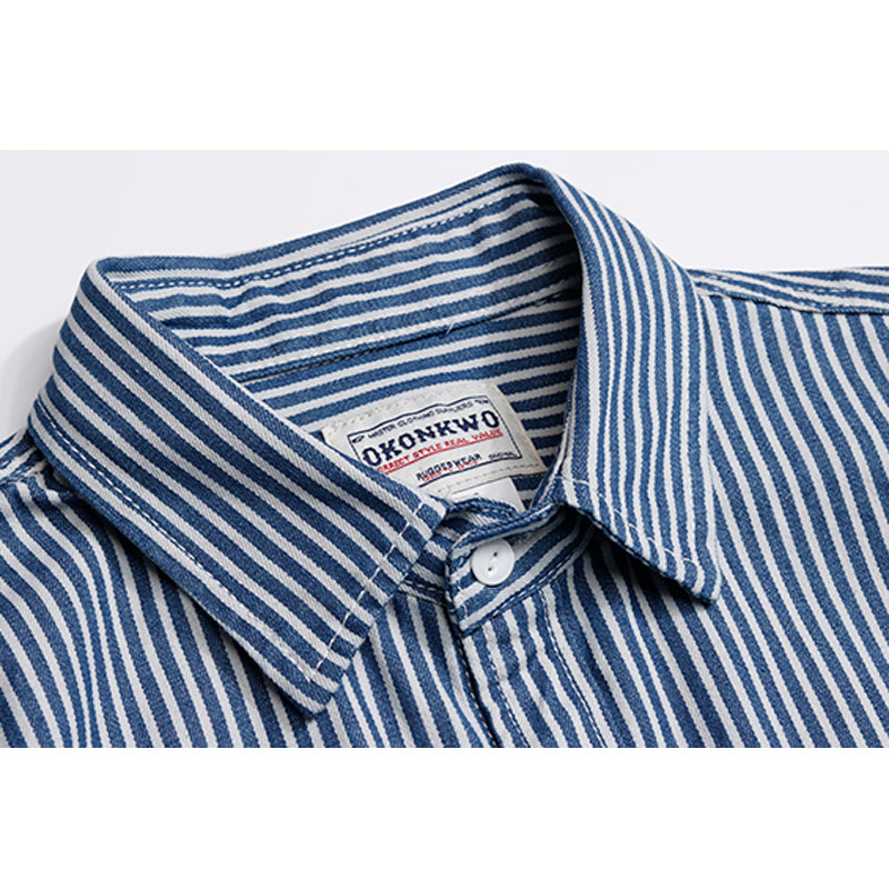 American Retro Vertical Stripes Shirts