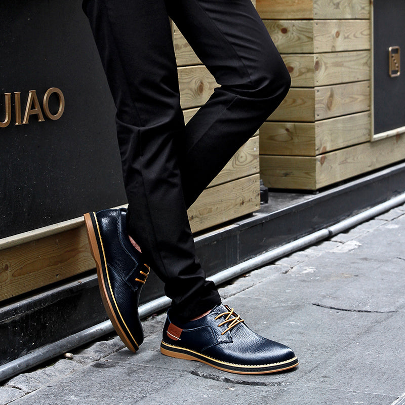 Vintage Business Casual Leather Shoes